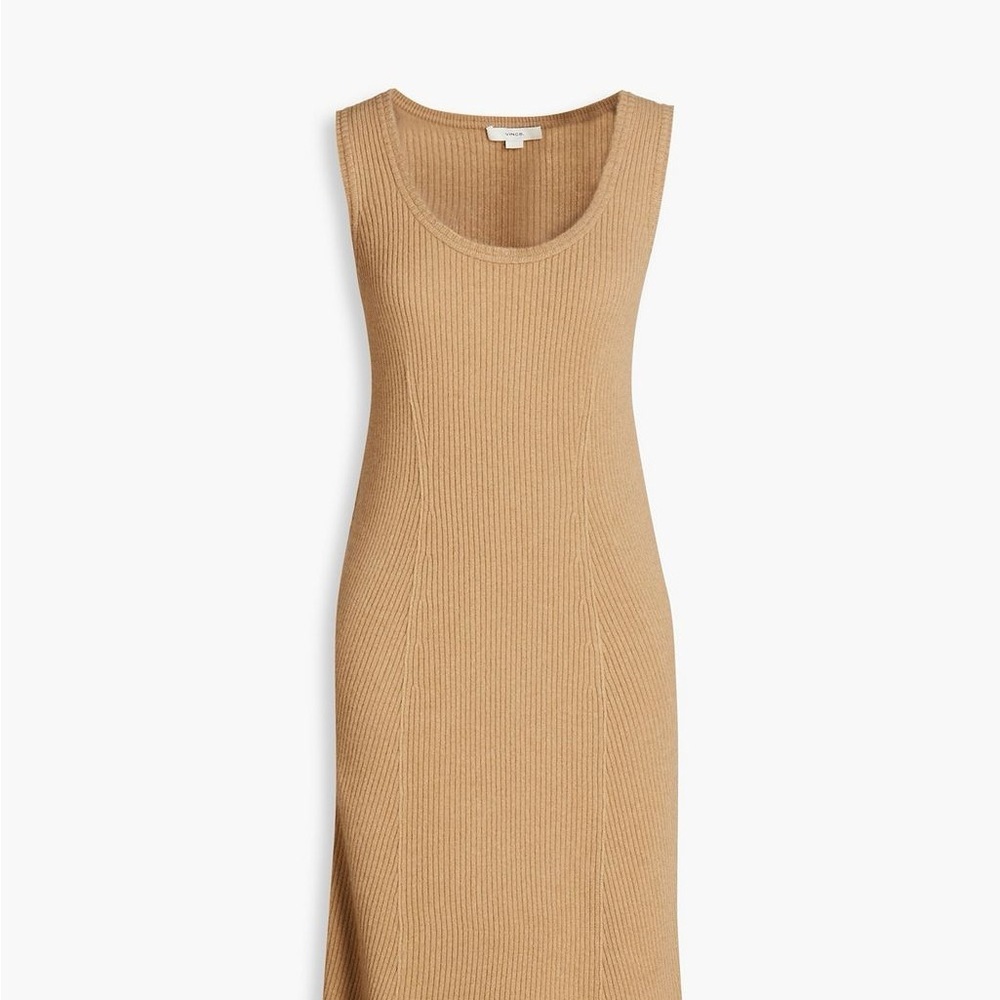 Vince Tan Wool & Cashmere Dress - Picture 2 of 5